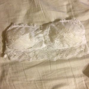 Anemone white lace bandeau